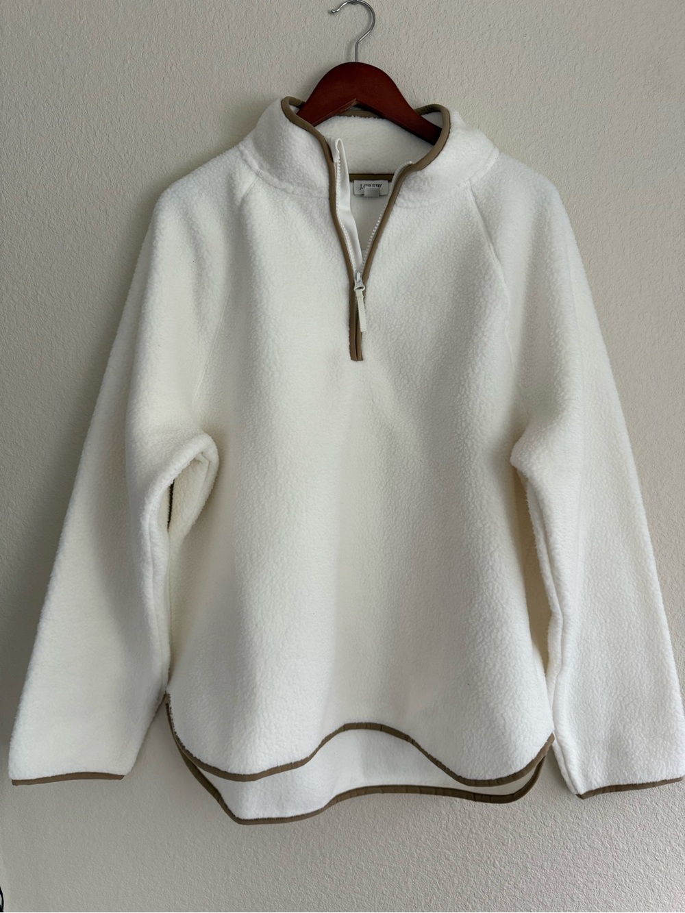 J.Crew Sherpa Half-zip Tunic Pullover Size XL